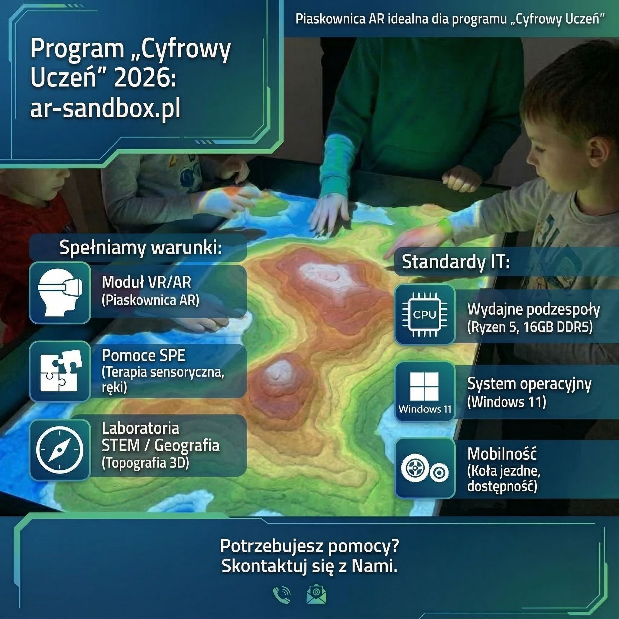 Piaskownica Interaktywna AR-Sandbox 32 Piaskownica Interaktywna AR-Sandbox 18